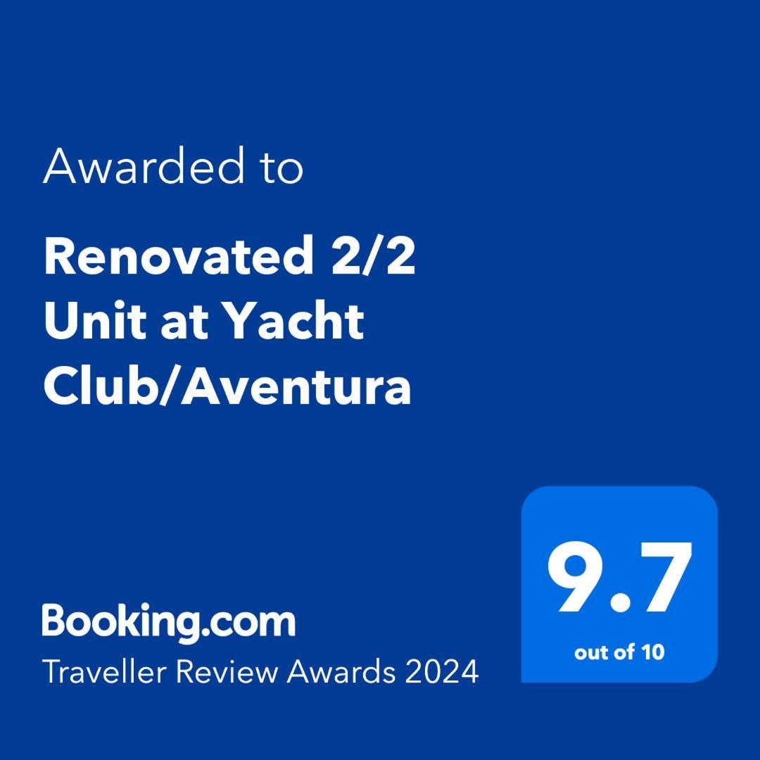 Renovated 2/2 Unit At Yacht Club/Aventura 아파트 외부 사진